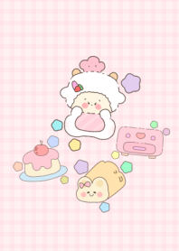 little sheep making snacks