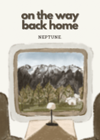 on the way back home.