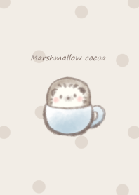Marshmallow cocoa Hedgehog -blue- 2