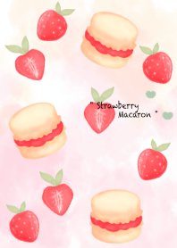 Strawberry macaron 8 :)