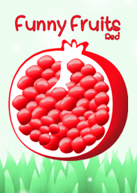 Red funny fruits