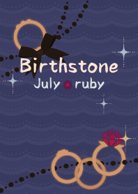 Birthstone ring (Jul) + mint [os]