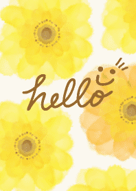 Watercolor yellow flora * smile28