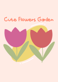 Cute flowers garden