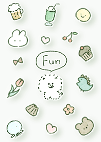green Fluffy dogs and friends 05_2