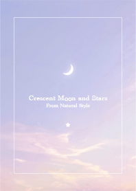 Crescent moon and stars #60