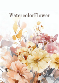 Watercolor Dry Flower-PINK-50