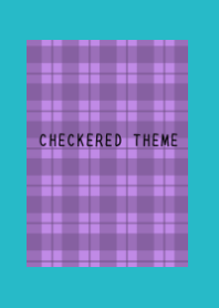 DUSTY PURPLE CHECKERED THEME/TURQUOISE