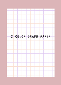 2 COLOR GRAPH PAPER/PINK&PURPLE/DUSTY PK