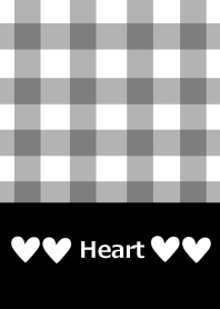 Simple heart and check pattern 7