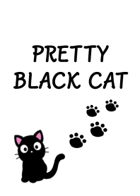 PRETTY BLACK CAT Theme-WHITEj