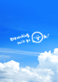 The sky blue that all go well from JAPAN