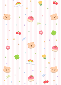 Cute bear with clover 5 (Pp)
