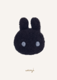 Fluffy rabbit theme. Felt
