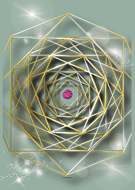 Beige Khaki : January garnet & octagon