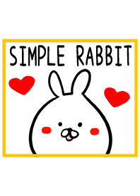 シンプルなうさぎイラストの着せ替え01