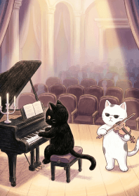 Mochi Cats play music
