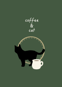 コーヒーカップと猫