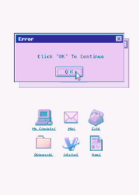 Old Computer (Color) - パープル 04