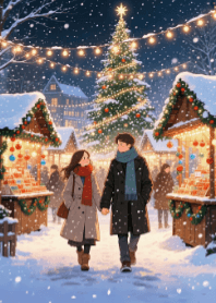 Cute Christmas Couple V.1