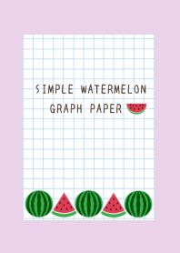 WATERMELON GRAPH PAPER/LIGHT PURPLE