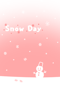 雪の日 ～雪だるまと手袋