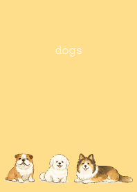 Dogs are soothing02 brown & yellow