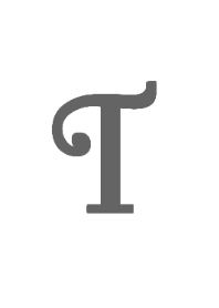 イニシャル「T」シンプル