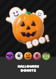 HALLOWEEN DONUTS  - B&W 2-1