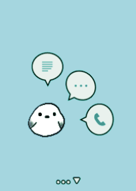 small bird&Simple Shimaenaga light blue2