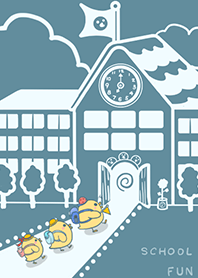 yellow duck school fun-indigo (Bl03)