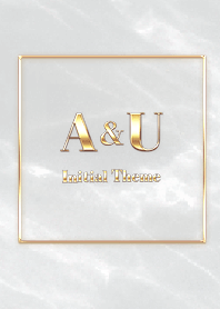 【 A&U 】Initial Theme Gold - グレー