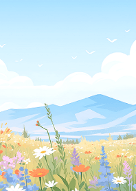 Little flowers on the grassland #02