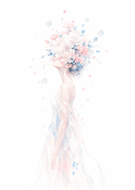Soft Blue Floral Dream