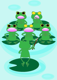 Cute frog choir Theme