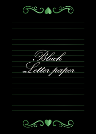 Black Letter paper *GLOSSYGREEN*