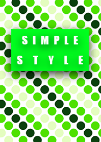 Dot green simple style