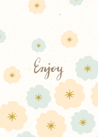 2 colors round flowers5 from Japan