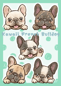 A cute Frenchie will always watching you