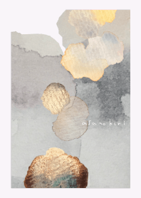 Morning fog theme. watercolor