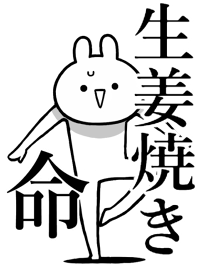 【生姜焼き】命!好きすぎる名前着せかえ