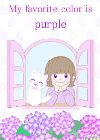 My favorite color is purple