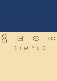 SIMPLE(navy/blue beige)Ver.3