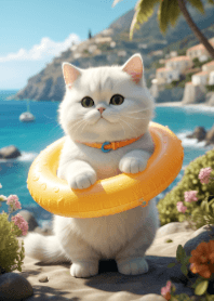 Cute Cat in Summer V.2