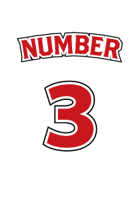 Number 3 White x Red version