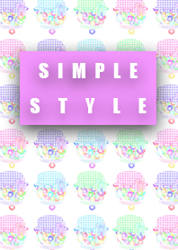 Simple style candy pink