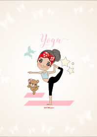 Red Bow Yoga in the Garden Theme