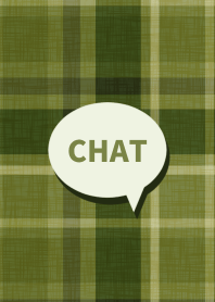 SIMPLE CHAT DESIGN[MOSS GREEN CHECK]