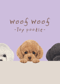 Woof Woof - Toy poodle - LAVENDER