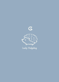 Lucky Hedgehog -smoky blue- moon